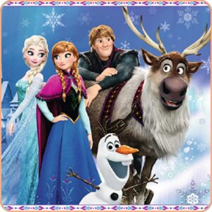Cialda quadrata per torta FROZEN decorazione alimentare senza glutine personalizzazione grafica inclusa topper cake design img 3 (Ostia, 16x16 cm)