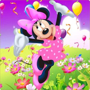 Cialda quadrata per torta MINNIE TOPOLINA decorazione alimentare senza glutine personalizzazione grafica inclusa topper cake design img 4 (Pasta di zucchero, 20x20 cm)