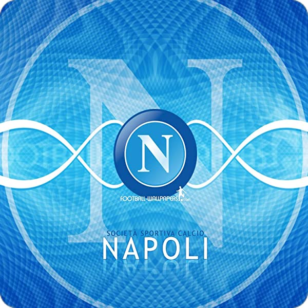 Cialda quadrata per torta NAPOLI CALCIO decorazione alimentare senza glutine personalizzazione grafica inclusa topper cake design (Pasta di zucchero, 16 x 16 cm)