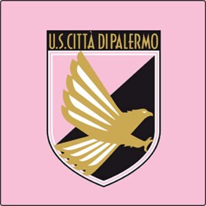Cialda quadrata per torta PALERMO CALCIO decorazione alimentare senza glutine personalizzazione grafica inclusa topper cake design (Ostia, 18 x 18 cm)