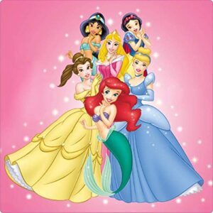Cialda quadrata per torta PRINCIPESSE DISNEY decorazione alimentare senza glutine personalizzazione grafica inclusa topper cake design img 1