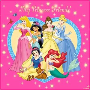 Cialda quadrata per torta PRINCIPESSE DISNEY decorazione alimentare senza glutine personalizzazione grafica inclusa topper cake design img 6