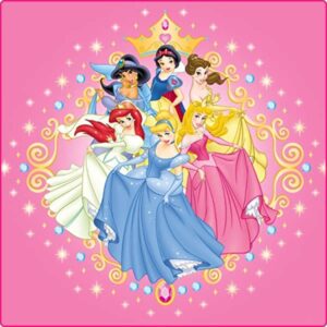 Cialda quadrata per torta PRINCIPESSE DISNEY decorazione alimentare senza glutine personalizzazione grafica inclusa topper cake design img 2 (Ostia, 20x20 cm)