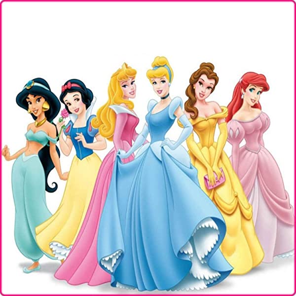 Cialda quadrata per torta PRINCIPESSE DISNEY decorazione alimentare senza glutine personalizzazione grafica inclusa topper cake design img 7 (Pasta di zucchero, 18x18 cm)