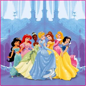 Cialda quadrata per torta PRINCIPESSE DISNEY decorazione alimentare senza glutine personalizzazione grafica inclusa topper cake design img 4 (Ostia, 18x18 cm)