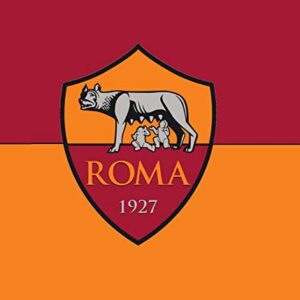 Cialda quadrata per torta SCUDETTO ROMA CALCIO SERIE A decorazione alimentare senza glutine personalizzazione grafica inclusa topper cake design img 1 (Ostia, 18x18 cm)
