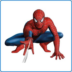 Cialda quadrata per torta SPIDERMAN Uomo Ragno decorazione alimentare senza glutine personalizzazione grafica inclusa topper cake design img 01 (Ostia, 18 x 18 cm)