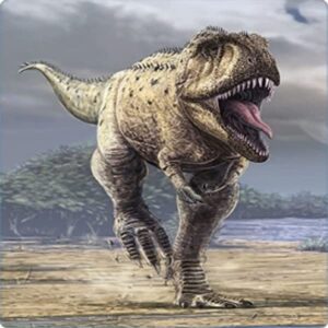 Cialda quadrata per torta T-REX dinosauro decorazione alimentare senza glutine personalizzazione grafica inclusa topper cake design img 04 (Ostia, 18 x 18 cm)
