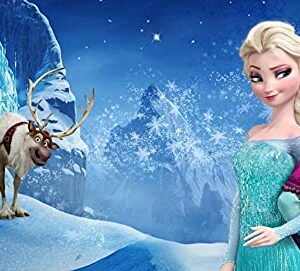 Cialda rettangolare per torta FROZEN decorazione alimentare senza glutine personalizzazione grafica inclusa topper cake design img 4 (Ostia, 20x25 cm)