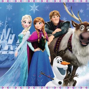 Cialda rettangolare per torta FROZEN decorazione alimentare senza glutine personalizzazione grafica inclusa topper cake design img 8 (Pasta di zucchero, 20x25cm)