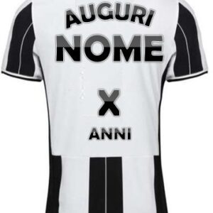 Cialda rettangolare per torta MAGLIA JUVENTUS CALCIO SERIE A decorazione alimentare senza glutine personalizzazione grafica inclusa topper cake design img 1 (Pasta di zucchero, 20x30 cm)