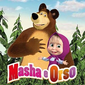 Cialda rettangolare per torta MASHA E ORSO decorazione alimentare senza glutine personalizzazione grafica inclusa topper cake design img 1 (Ostia, 15x25 cm)