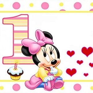 Cialda rettangolare per torta MINNIE TOPOLINA decorazione alimentare senza glutine personalizzazione grafica inclusa topper cake design img 3 (Ostia, 15x25 cm)
