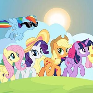 Cialda rettangolare per torta MY LITTLE PONY decorazione alimentare senza glutine personalizzazione grafica inclusa topper cake design img 7 (Ostia, 15x25 cm)