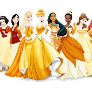 Cialda rettangolare per torta PRINCIPESSE DISNEY decorazione alimentare senza glutine personalizzazione grafica inclusa topper cake design img 6