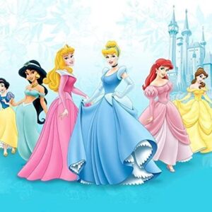 Cialda rettangolare per torta PRINCIPESSE DISNEY decorazione alimentare senza glutine personalizzazione grafica inclusa topper cake design img 6 (Pasta di zucchero, 20x30 cm)