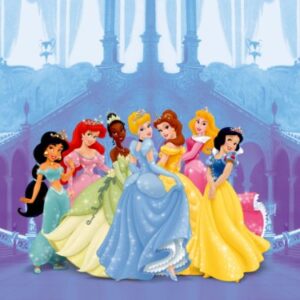 Cialda rettangolare per torta PRINCIPESSE DISNEY decorazione alimentare senza glutine personalizzazione grafica inclusa topper cake design img 5