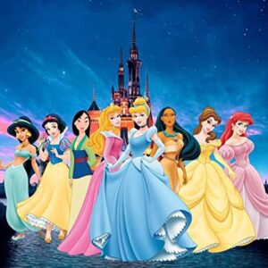 Cialda rettangolare per torta PRINCIPESSE DISNEY decorazione alimentare senza glutine personalizzazione grafica inclusa topper cake design img 13 (Pasta di zucchero, 15x25 cm)
