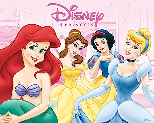 Cialda rotonda per torta PRINCIPESSE DISNEY decorazione alimentare