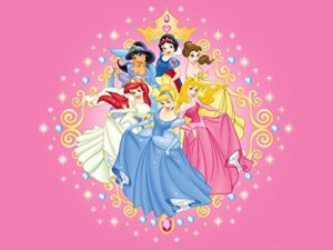 Cialda rettangolare per torta PRINCIPESSE DISNEY decorazione alimentare senza glutine personalizzazione grafica inclusa topper cake design img 2