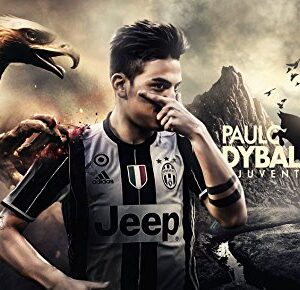 Cialda rettangolare per torta Paulo Dybala Juventus decorazione alimentare senza glutine personalizzazione grafica inclusa topper cake design img 11 (Pasta di zucchero, 20 x 25 cm)