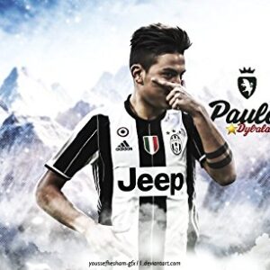 Cialda rettangolare per torta Paulo Dybala Juventus decorazione alimentare senza glutine personalizzazione grafica inclusa topper cake design img 14