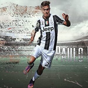 Cialda rettangolare per torta Paulo Dybala Juventus decorazione alimentare senza glutine personalizzazione grafica inclusa topper cake design img 10 (Pasta di zucchero, 25 x 15 cm)