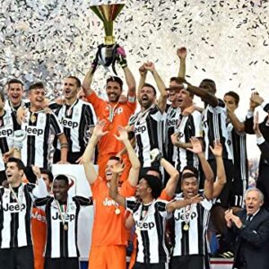 Cialda rettangolare per torta SCUDETTO JUVENTUS CALCIO SERIE A decorazione alimentare senza glutine personalizzazione grafica inclusa topper cake design img 3 (Ostia, 20x30 cm)