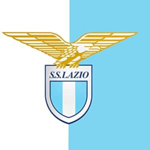 Cialda rettangolare per torta SCUDETTO LAZIO CALCIO SERIE A decorazione alimentare senza glutine personalizzazione grafica inclusa topper cake design img 1 (Ostia, 20x30 cm)