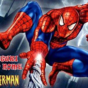 Cialda rettangolare per torta SPIDERMAN Uomo Ragno decorazione alimentare senza glutine personalizzazione grafica inclusa topper cake design img 06