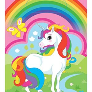 Cialda rettangolare per torta UNICORNI UNICORNO decorazione alimentare senza glutine personalizzazione grafica inclusa topper cake design img 1