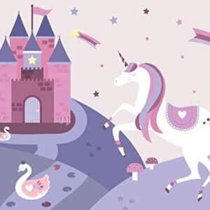 Cialda rettangolare per torta UNICORNI UNICORNO decorazione alimentare senza glutine personalizzazione grafica inclusa topper cake design img 4 (Ostia, 20x25 cm)