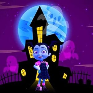 Cialda rettangolare per torta VAMPIRINA decorazione alimentare senza glutine personalizzazione grafica inclusa topper cake design img 1 (Ostia, 20x25 cm)