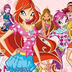 Cialda rettangolare per torta WINX decorazione alimentare senza glutine personalizzazione grafica inclusa topper cake design img 2