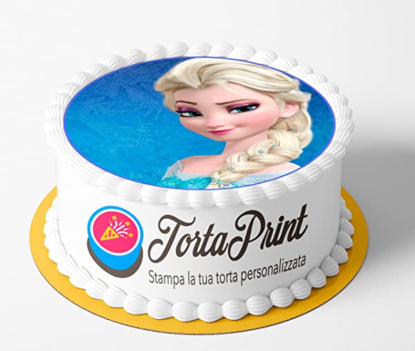 Cialda rotonda per torta FROZEN decorazione alimentare senza glutine  personalizzazione grafica inclusa topper cake design img 14 (Pasta di  zucchero, 18 cm) - TortaPrint