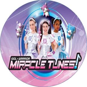 Cialda rotonda per torta MIRACLE TUNES decorazione alimentare senza glutine personalizzazione grafica inclusa topper cake design img 1 (Pasta di zucchero, 20 cm)