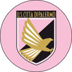 Cialda rotonda per torta PALERMO CALCIO decorazione alimentare senza glutine personalizzazione grafica inclusa topper cake design img 01 (Ostia, 20 cm)