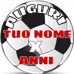 Cialda rotonda per torta PALLONE CALCIO decorazione alimentare senza glutine personalizzazione grafica inclusa topper cake design (Pasta di zucchero, 18 cm)