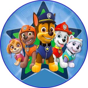 Cialda rotonda per torta PAW PATROL decorazione alimentare senza glutine personalizzazione grafica inclusa topper cake design img 1 (Pasta di zucchero, 16 cm)