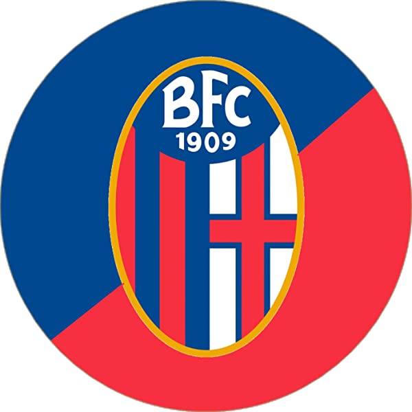 Cialda rotonda per torta SCUDETTO BOLOGNA CALCIO decorazione alimentare senza glutine personalizzazione grafica inclusa topper cake design img 2 (Pasta di zucchero, 20 cm)