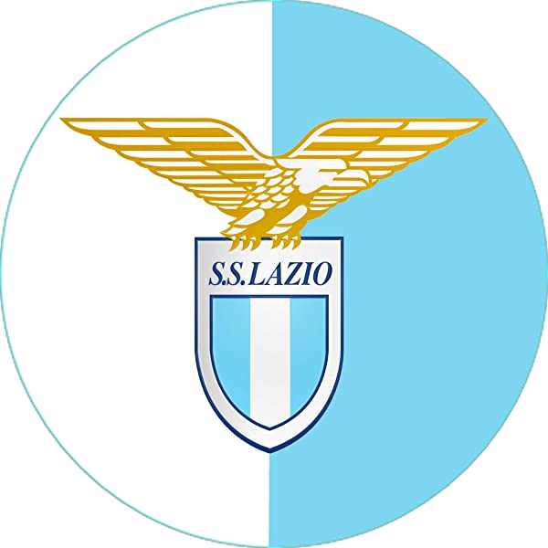 Cialda rotonda per torta SCUDETTO LAZIO CALCIO SERIE A decorazione alimentare senza glutine personalizzazione grafica inclusa topper cake design img 1 (Pasta di zucchero, 18 cm)