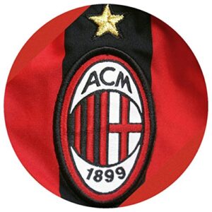 Cialda rotonda per torta SCUDETTO MILAN CALCIO SERIE A decorazione alimentare senza glutine personalizzazione grafica inclusa topper cake design img 3 (Pasta di zucchero, 16 cm)