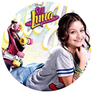 Cialda rotonda per torta SOYLUNA SOY LUNA decorazione alimentare senza glutine personalizzazione grafica inclusa topper cake design img 7 (Pasta di zucchero, 18 cm)