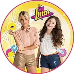 Cialda rotonda per torta SOYLUNA SOY LUNA decorazione alimentare senza glutine personalizzazione grafica inclusa topper cake design img 2 (Pasta di zucchero, 16 cm)