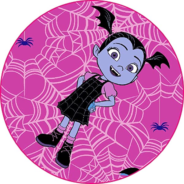 Cialda rotonda per torta VAMPIRINA decorazione alimentare senza glutine personalizzazione grafica inclusa topper cake design img 5 (Pasta di zucchero, 18 cm)