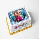 Topper Cake FROZEN Cialda per torta PERSONALIZZATA rettangolare 5