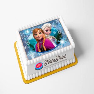 Topper Cake FROZEN Cialda per torta PERSONALIZZATA quadrato 1