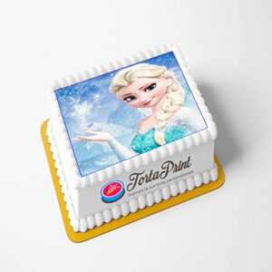 Topper Cake FROZEN Cialda per torta PERSONALIZZATA quadrato 4
