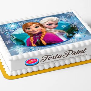 Topper Cake FROZEN Cialda per torta PERSONALIZZATA rettangolare 2
