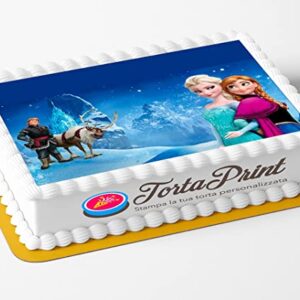 Topper Cake FROZEN Cialda per torta PERSONALIZZATA rettangolare 4